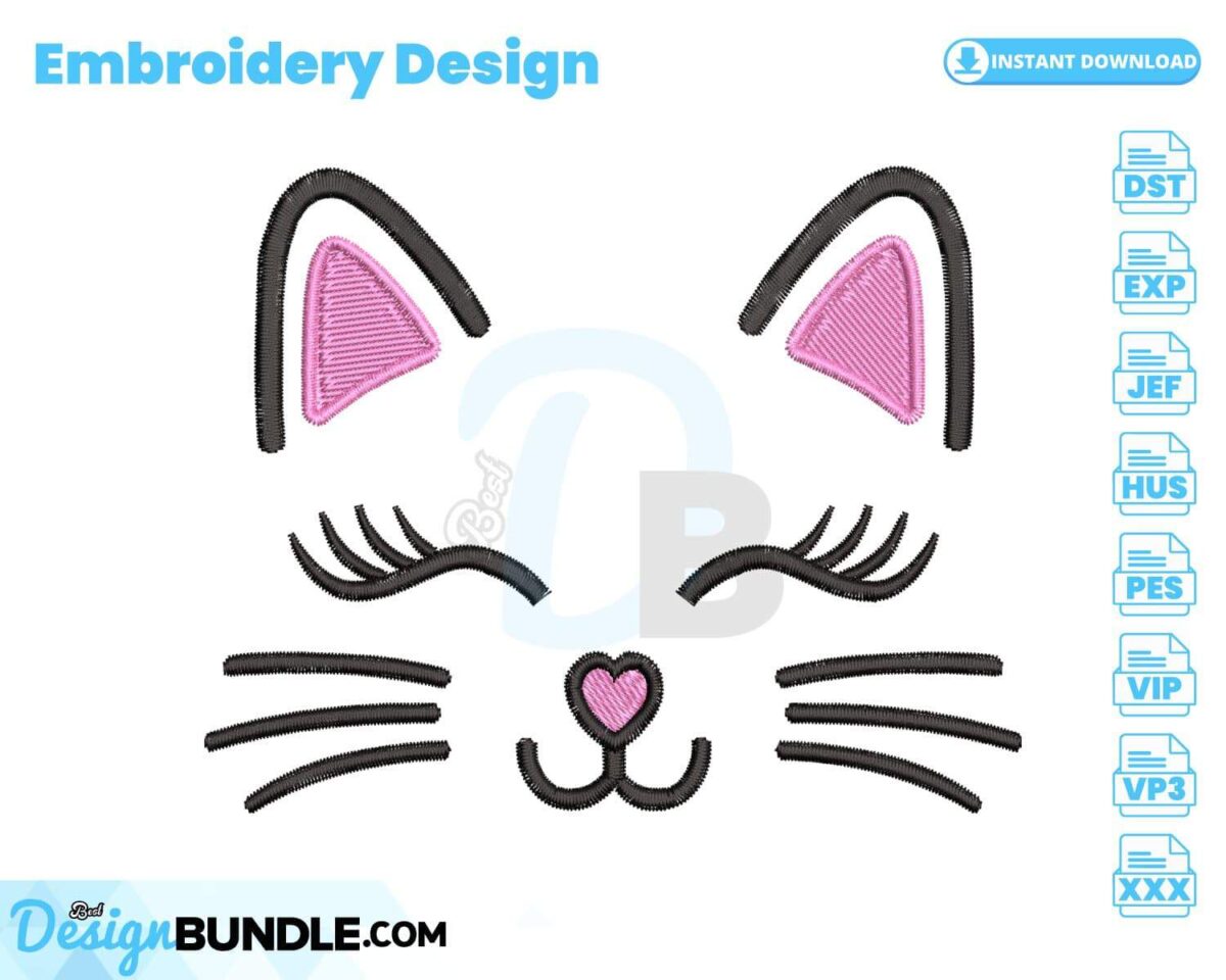 cat-face-embroidery-design