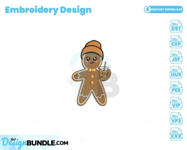 gingerbread-with-coffee-embroidery-design