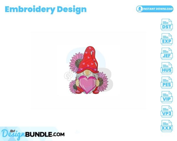 valentines-gnome-with-sunflowers-embroidery-design