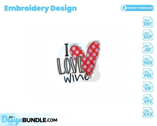 i-love-wine-embroidery-design