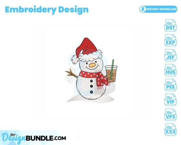 cute-snowman-with-iced-coffee-embroidery-design