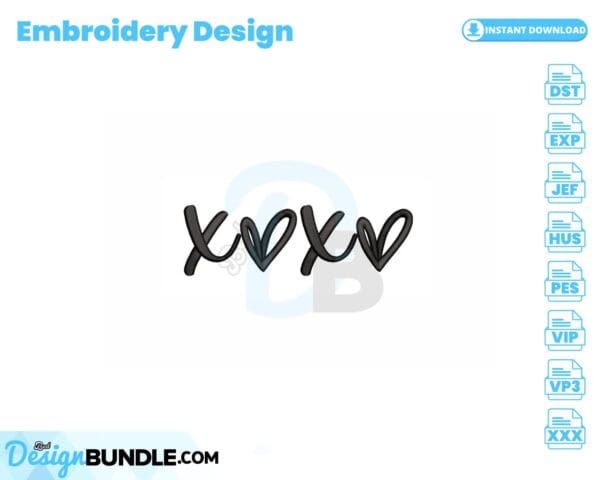 xoxo-heart-embroidery-design