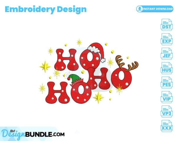 ho-ho-ho-embroidery-design