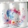 watercolor-wild-flowers-tumbler-design