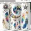 watercolor-wild-flowers-tumbler-design