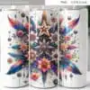 Watercolor Wild Flowers Tumbler Design watercolor-wild-flowers-tumbler-design