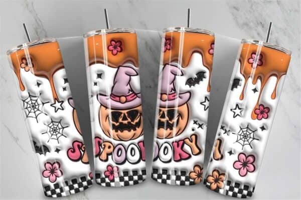 3d-inflated-puff-spooky-pumpkin-tumbler-instant-download