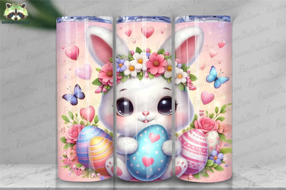cute-bunny-rabbit-tumbler-20oz-instant-download