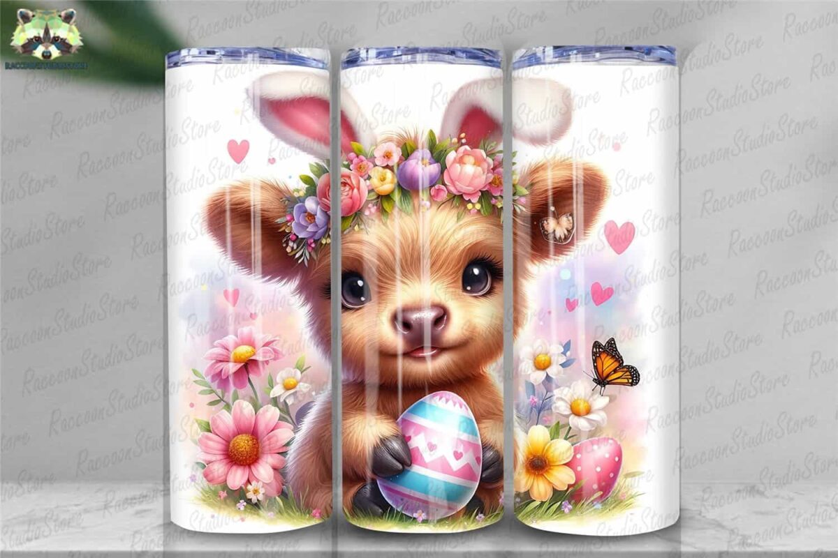 easter-highland-cow-20-oz-skinny-tumbler-instant-download