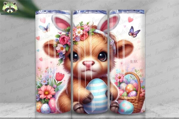 easter-highland-cow-20-oz-skinny-tumbler-instant-download