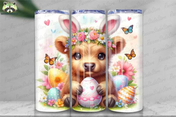highland-cow-easter-tumbler-wrap-png-instant-download