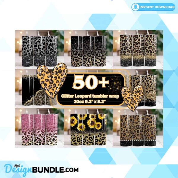 sunflower-leopard-tumbler-wrap-glitter-leopard-tumbler