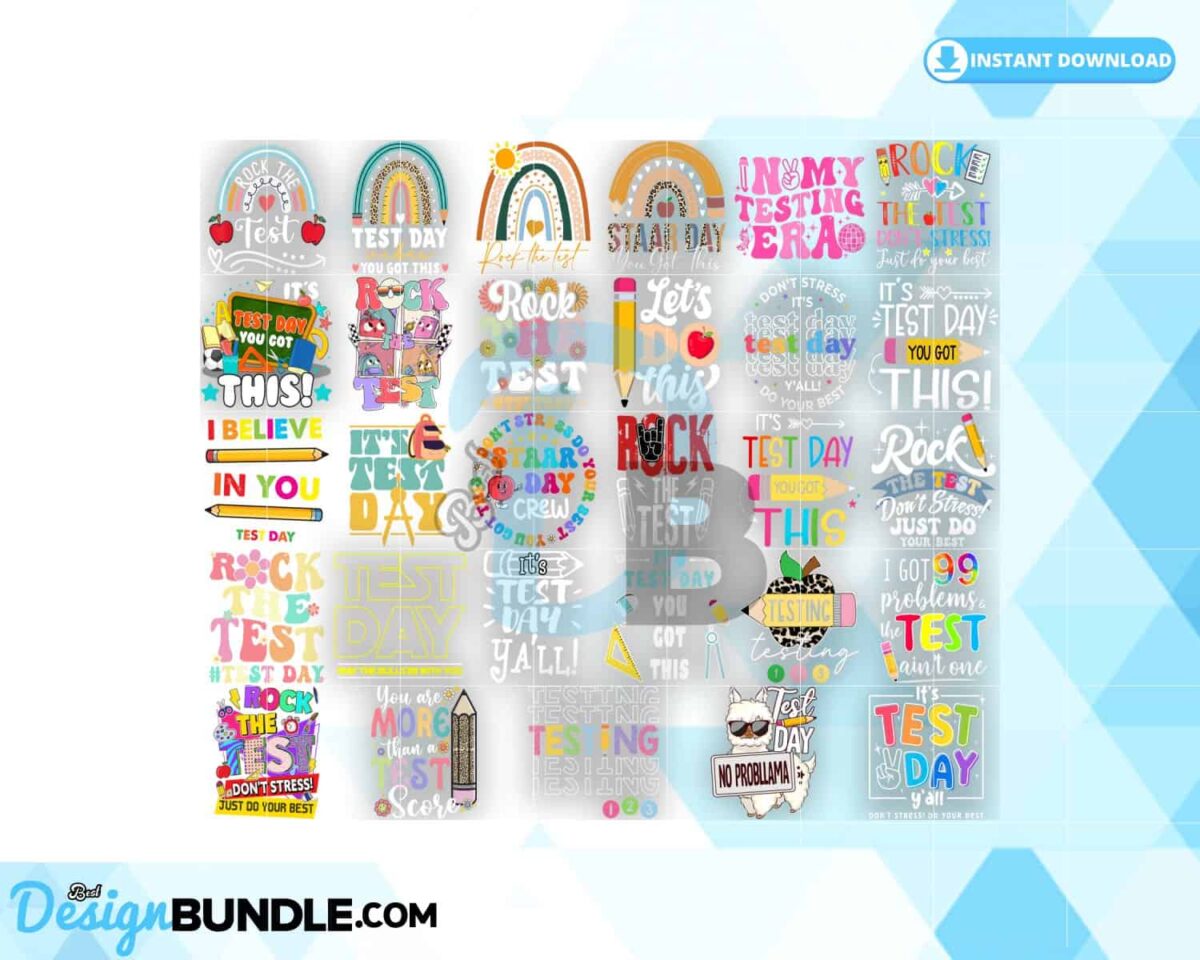 25-test-day-png-bundle-testing-day-sublimation