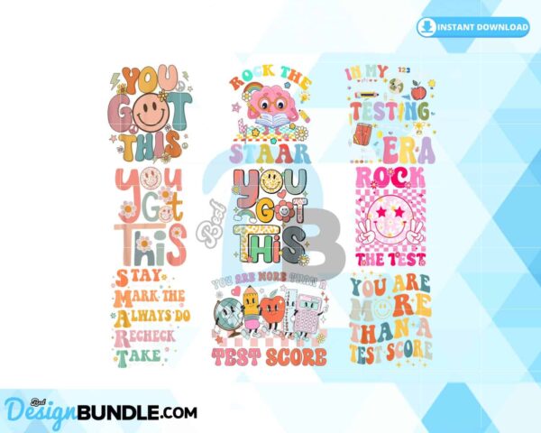 bundle-groovy-motivational-testing-day-teacher-student-png