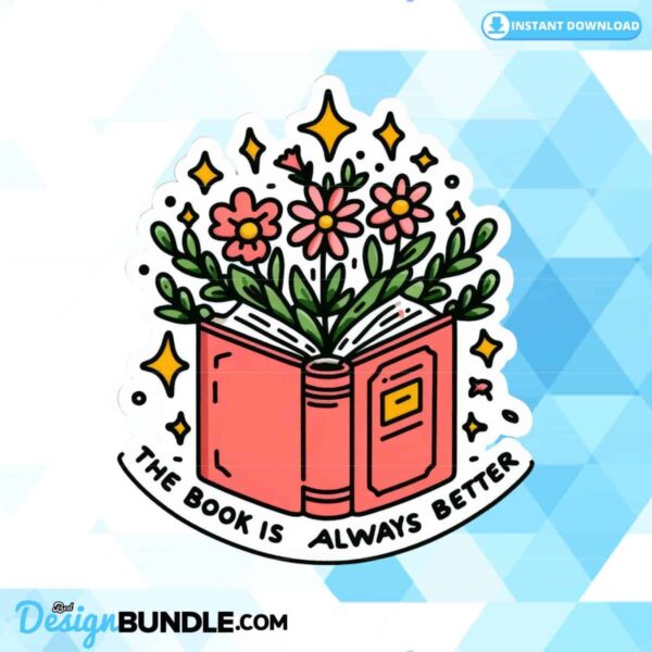 the-book-is-always-better-clipart-png