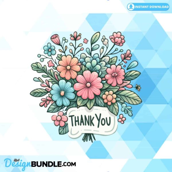 thank-you-flower-sublimation-clipart-png
