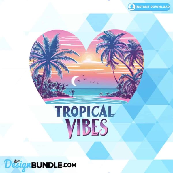 tropical-vibes-sublimation-clipart-png