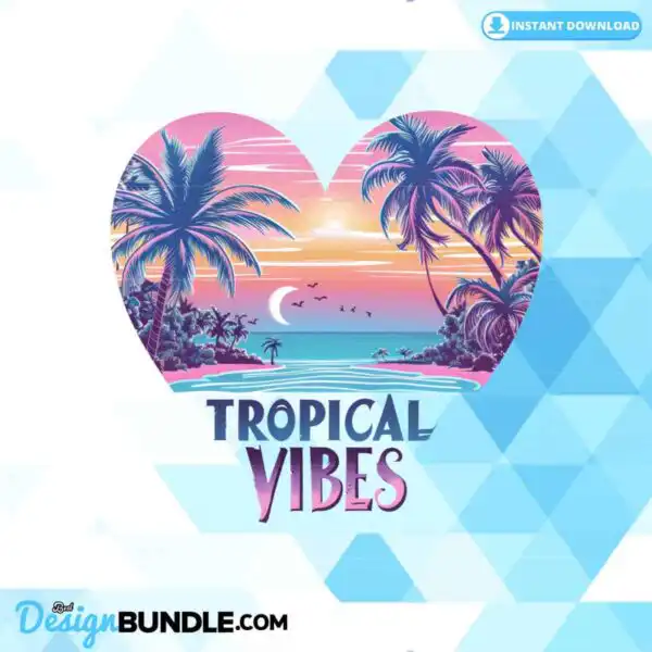 tropical-vibes-sublimation-clipart-png