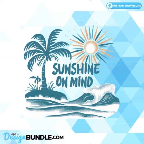 sunshine-on-mind-sublimation-clipart-png