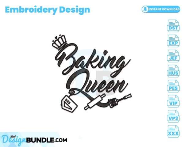 baking-queen-embroidery-design