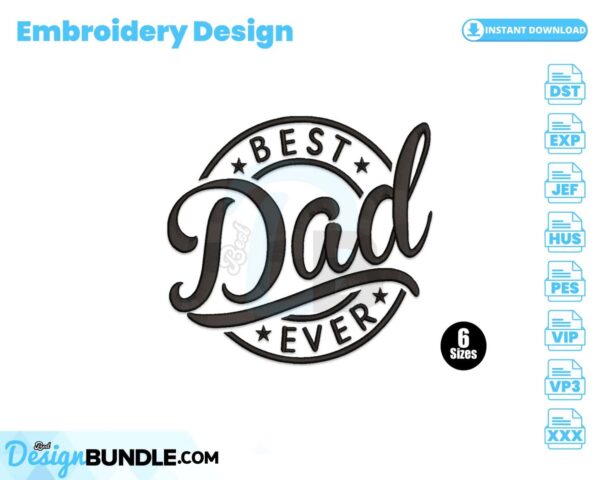 best-dad-ever-embroidery-design
