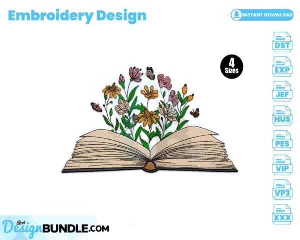 floral-book-embroidery-design