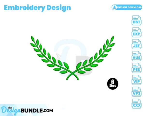 laurel-wreath-embroidery-design