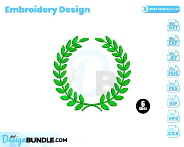 laurel-wreath-embroidery-design