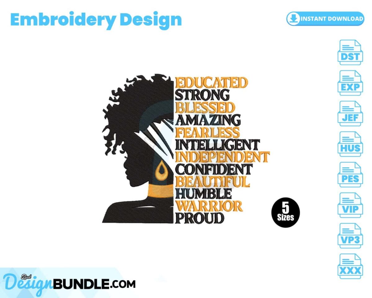 black-woman-quote-embroidery-design