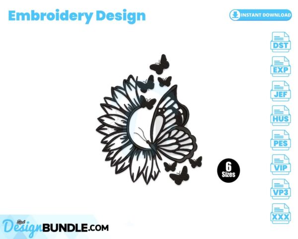 sunflower-butterfly-embroidery-design