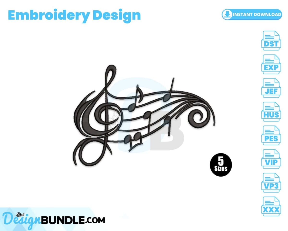 music-notes-embroidery-design