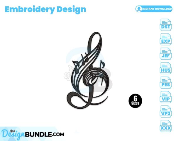 music-notes-embroidery-design