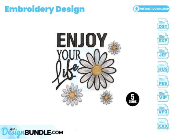 enjoy-your-life-embroidery-design