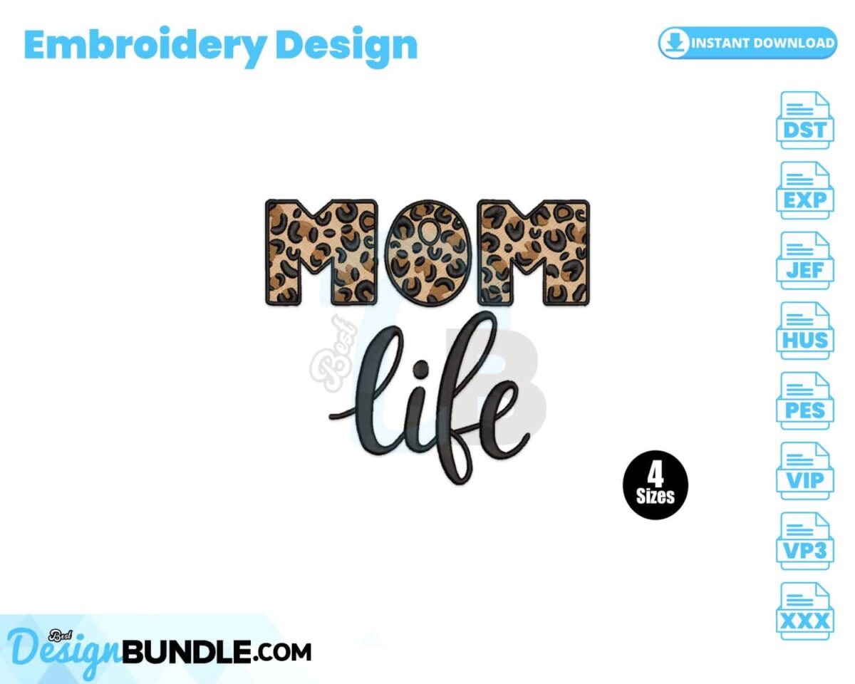 mom-life-embroidery-design
