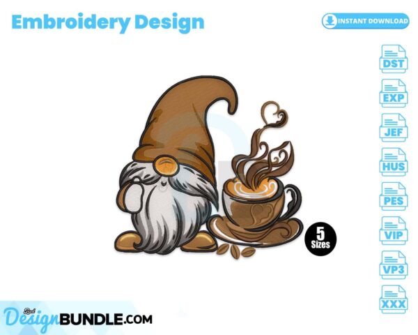 coffee-gnome-embroidery-design