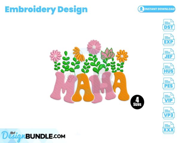 mama-flower-embroidery-design