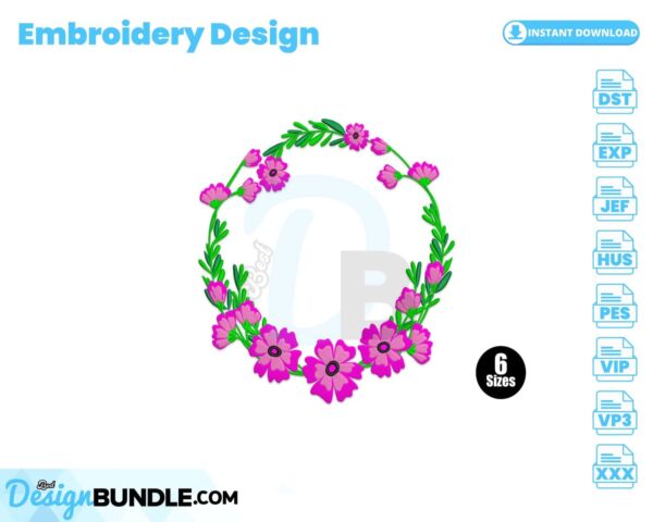 floral-wreath-embroidery-design