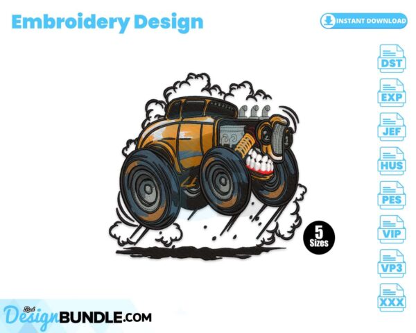 angry-hotrod-embroidery-design