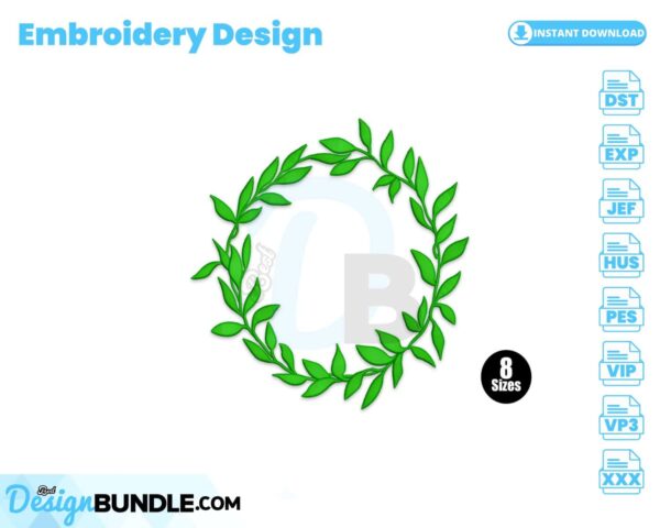 leaf-wreath-embroidery-design