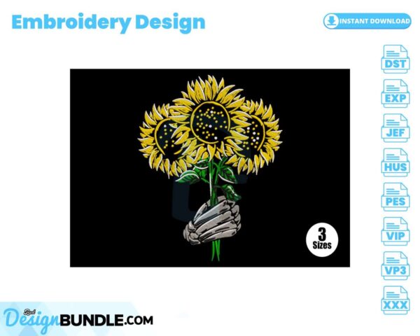 sunflower-embroidery-design