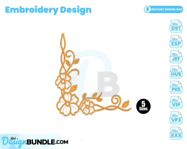 flower-corner-embroidery-design