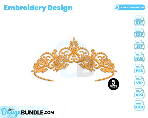 princess-crown-embroidery-design