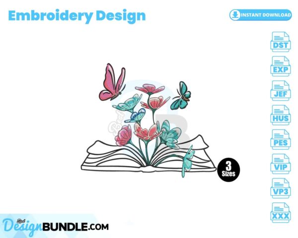 floral-book-embroidery-design