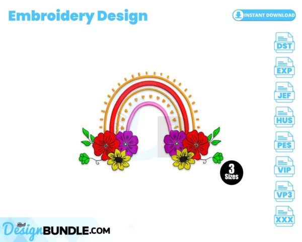 rainbow-with-flowers-embroidery-design