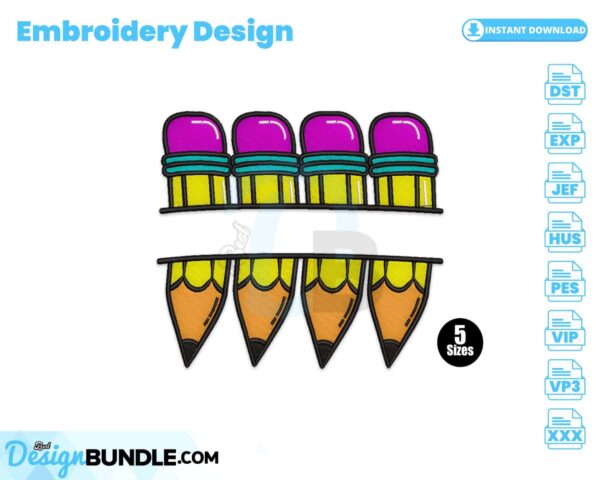 split-pencils-embroidery-design