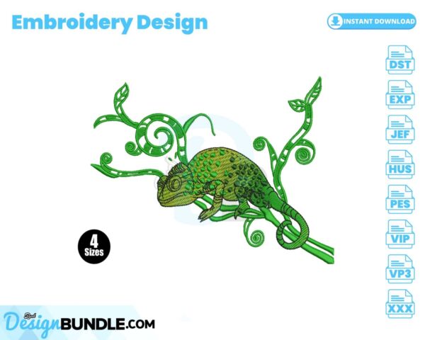 chameleon-lizard-embroidery-design