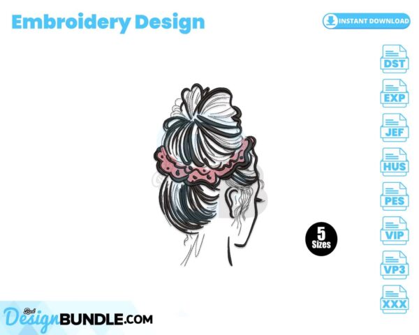 womans-hair-embroidery-design