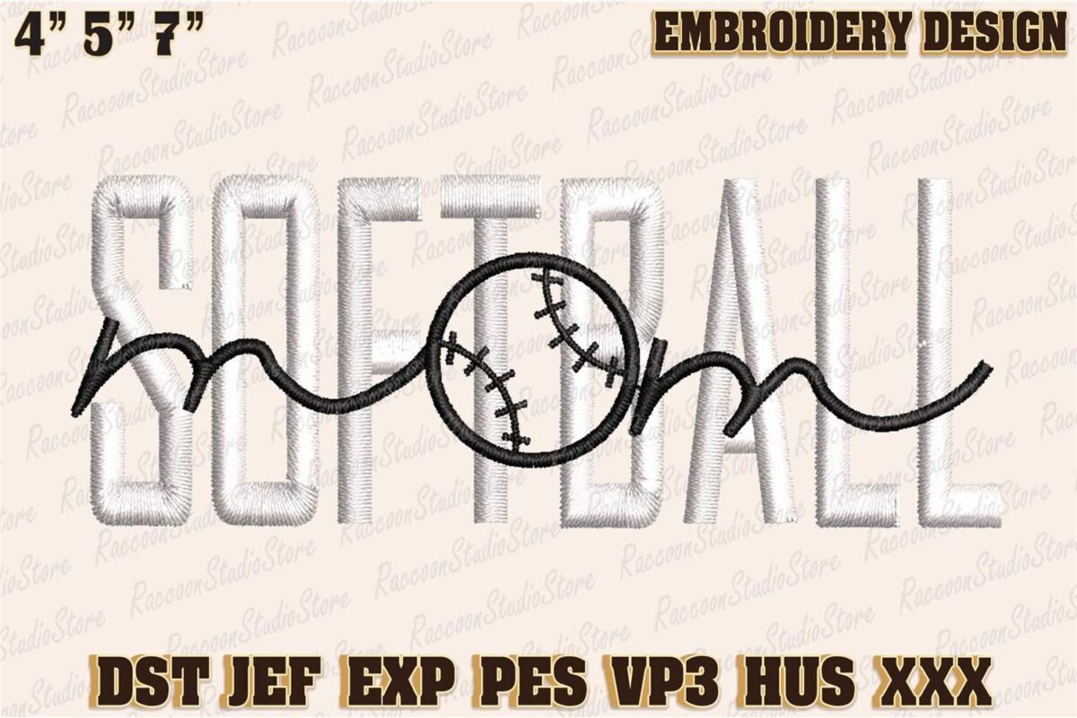 softball-mom-embroidery-design