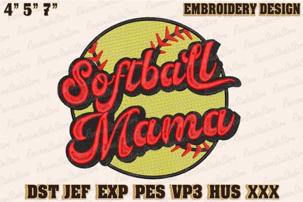 softball-mama-embroidery-design-embroidery-design