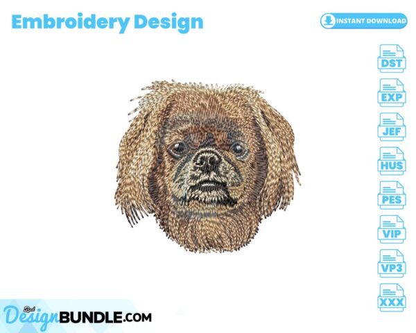 pekingese-dog-embroidery-design